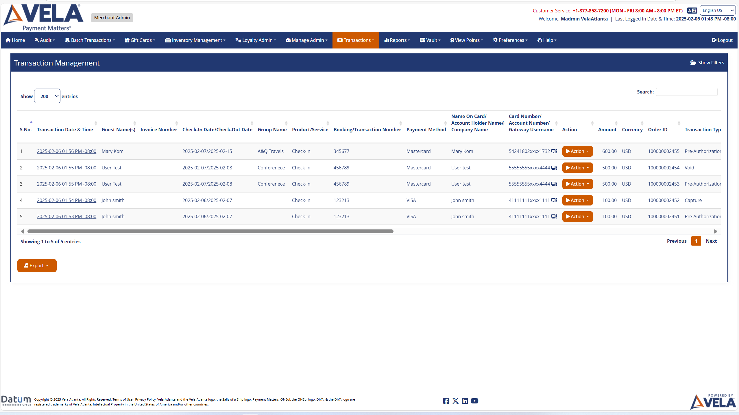 Transaction Management
